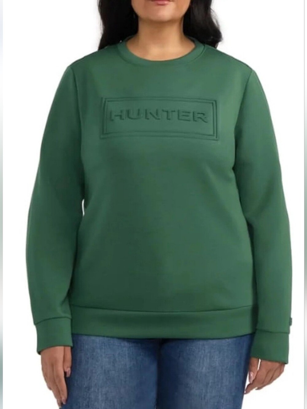 Hunter Green Crewneck Logo Sweatshirt